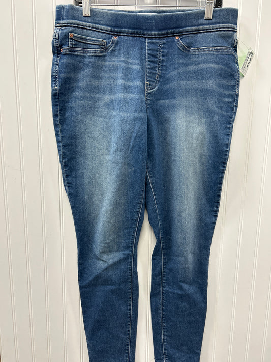 Jeans Skinny By Levis Signature In Blue Denim, Size:16
