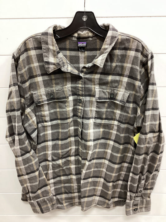 Top Ls By Patagonia In Grey, Size:Xl