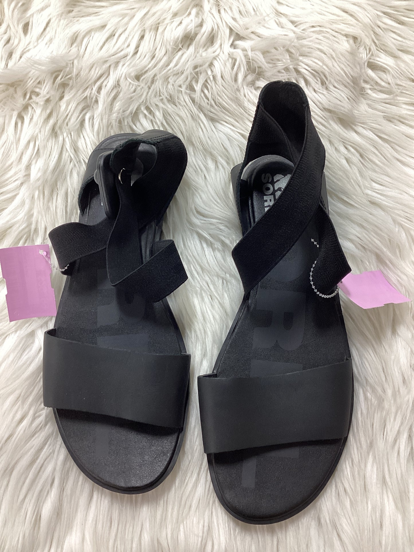 Sandals Flats By Sorel In Black, Size:10