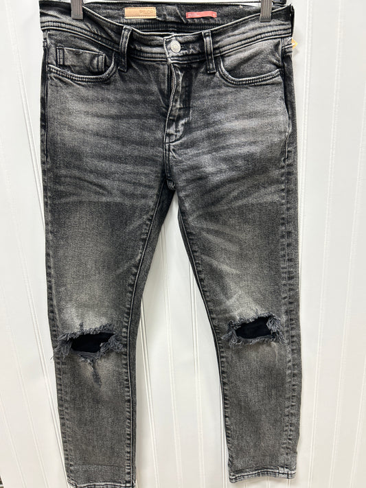 Jeans Skinny By Pilcro In Black Denim, Size:2