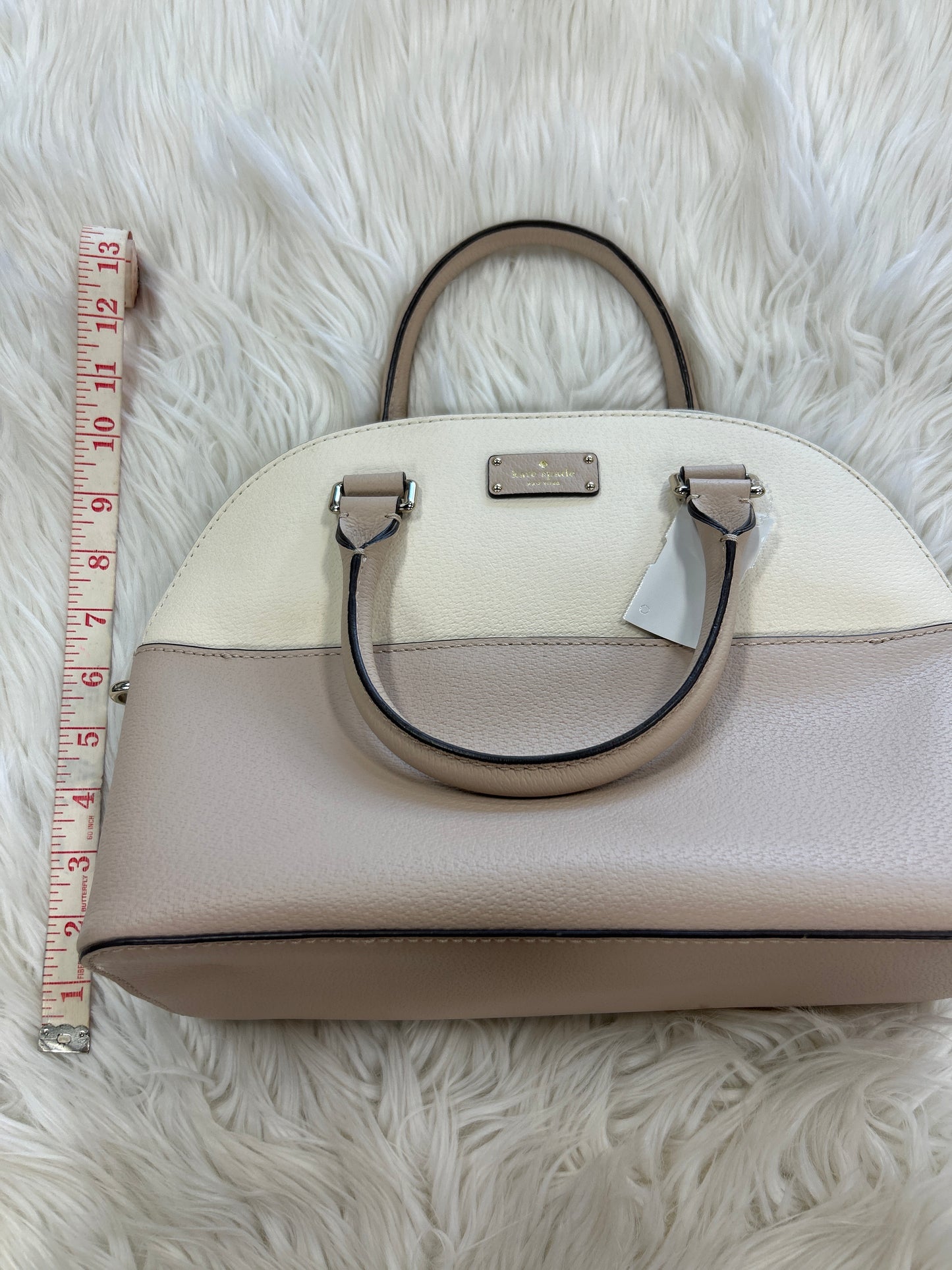 Handbag Designer By Kate Spade In Cream, Size:Medium