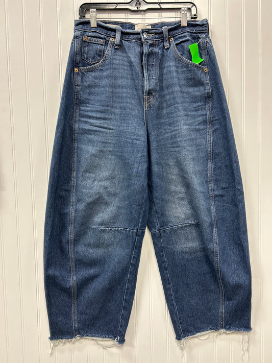 Jeans Wide Leg By Universal Thread In Blue Denim, Size:8