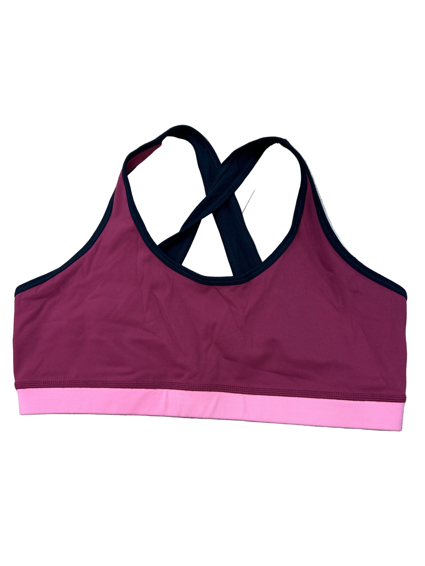 Athletic Bra By Clothes Mentor In Red, Size:L