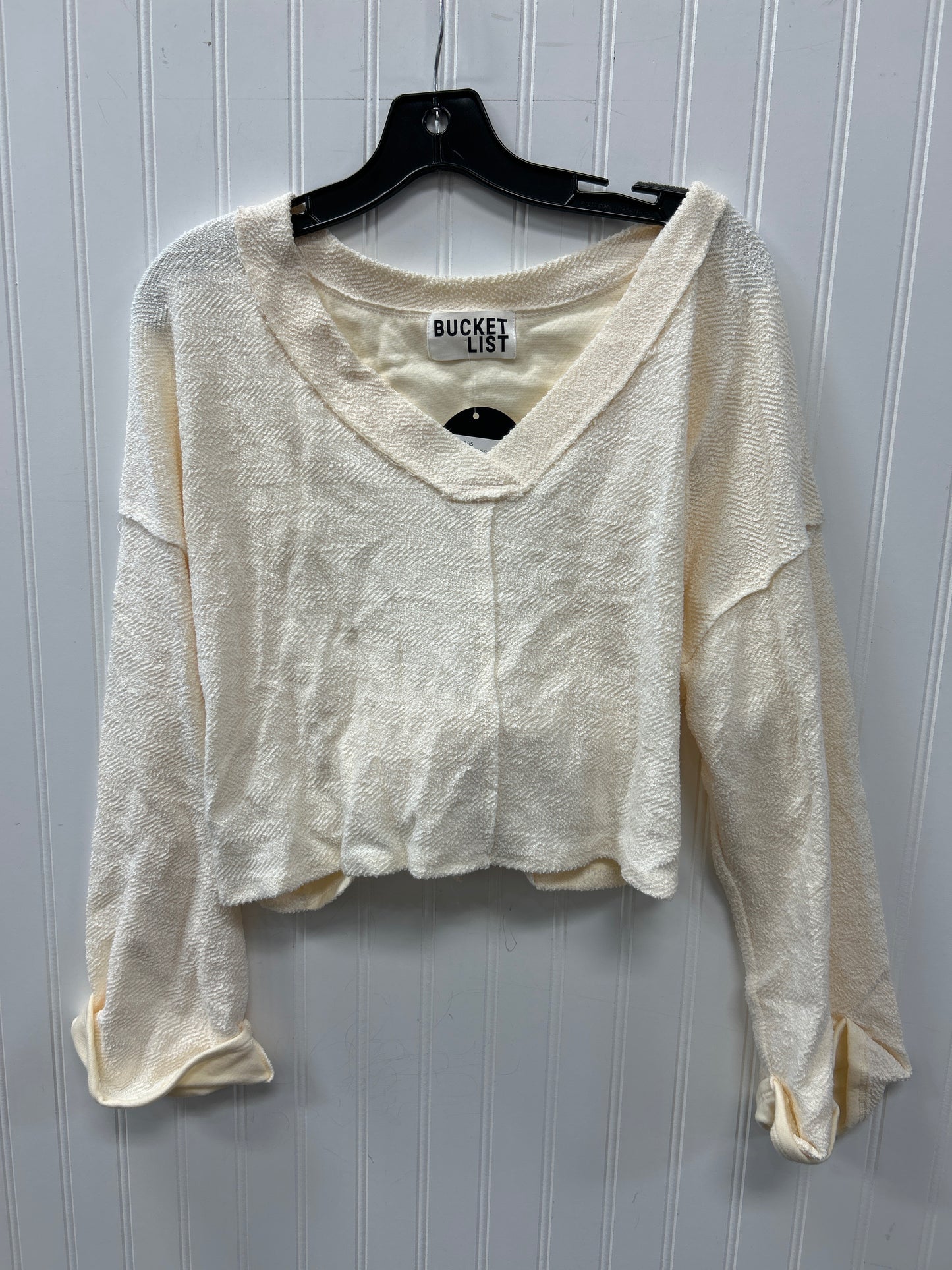 Top Ls By Bucketlist In Cream, Size:L