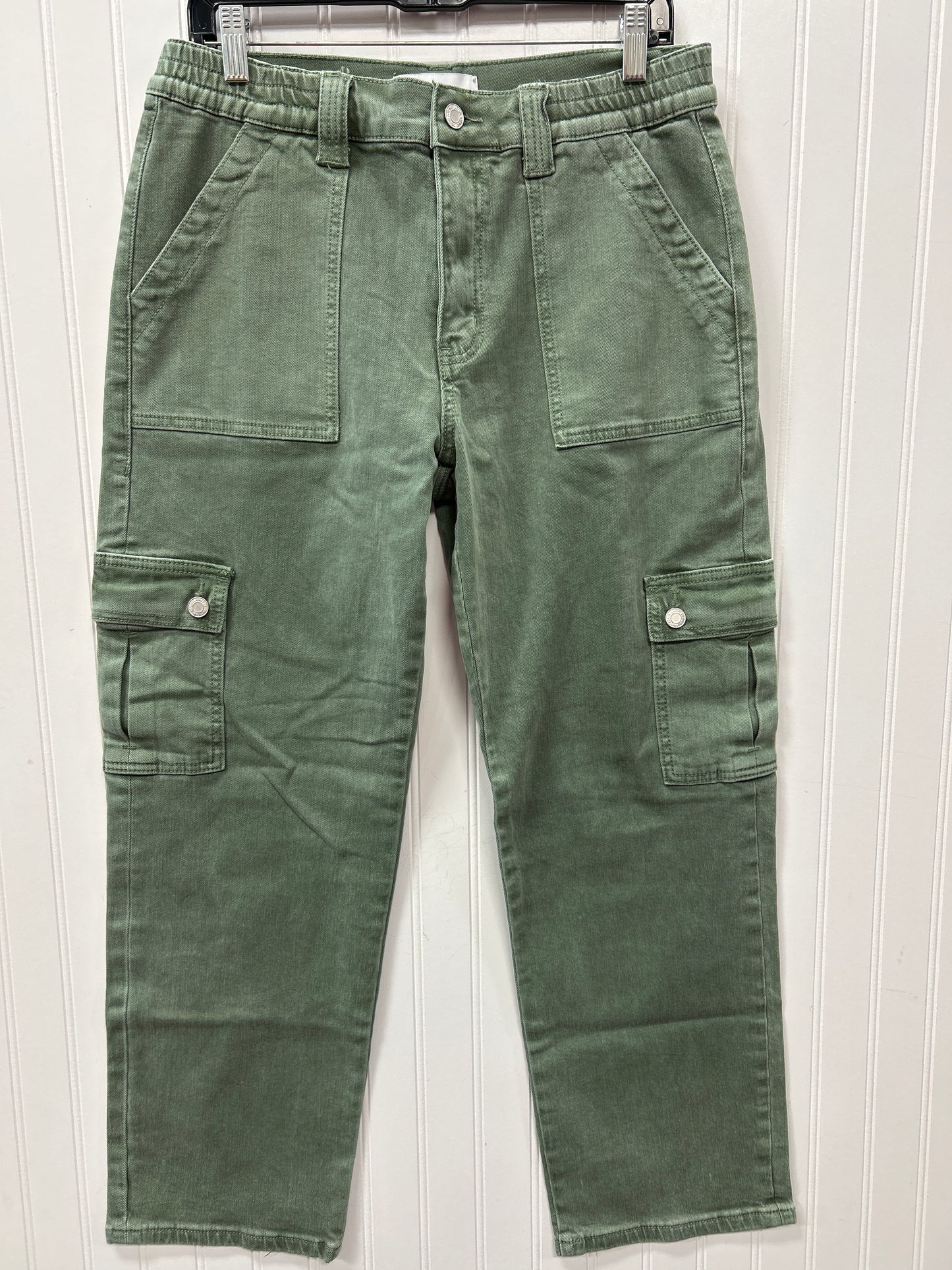 Jeans Straight By Vervet In Green Denim, Size:8