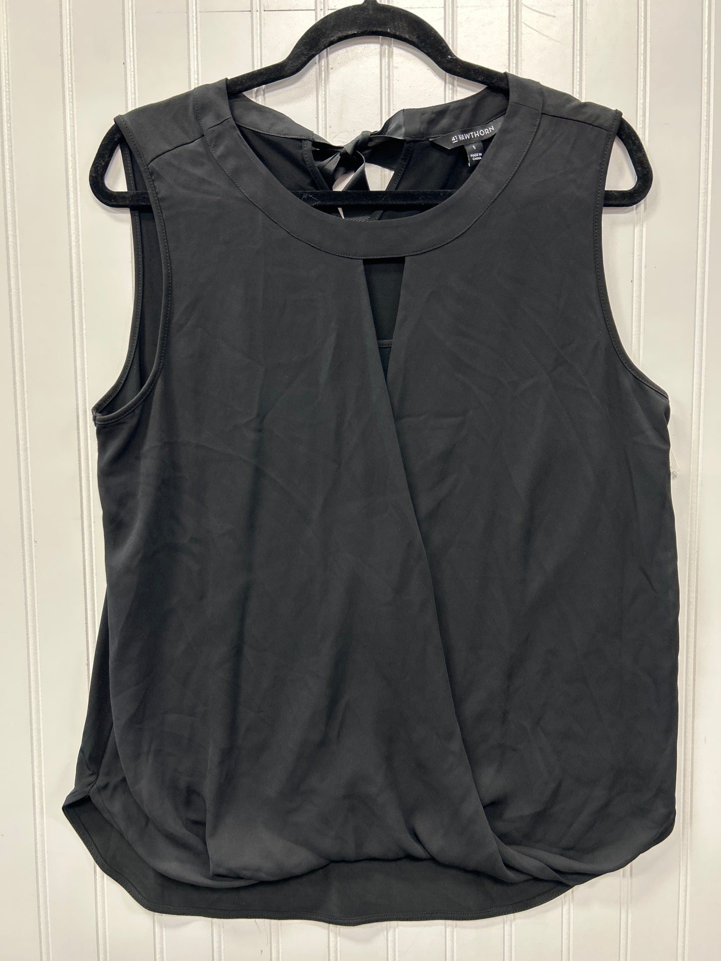 Blouse Sleeveless By 41 Hawthorn In Black, Size:L