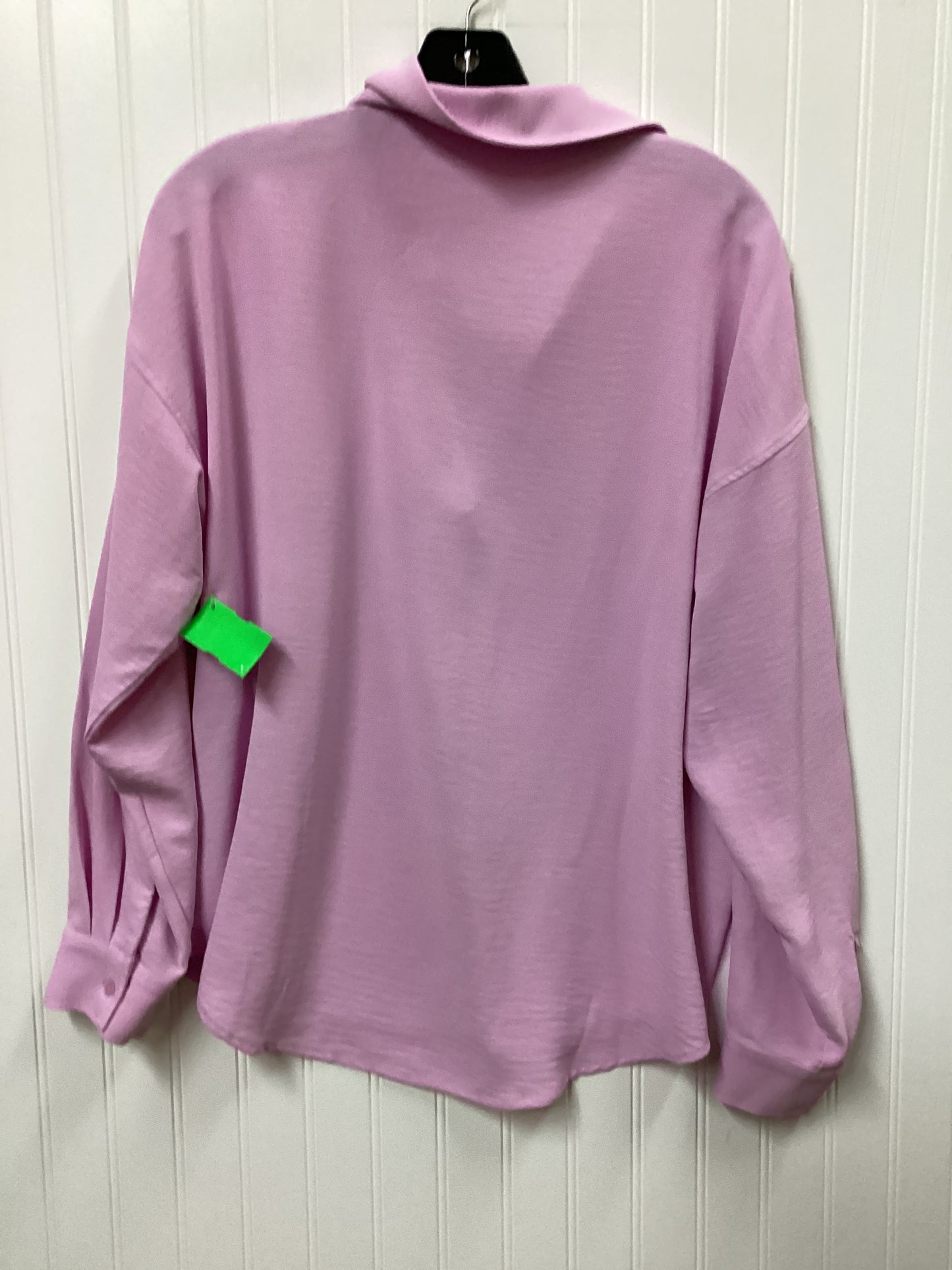 Blouse Ls By Rafaella In Pink, Size:M