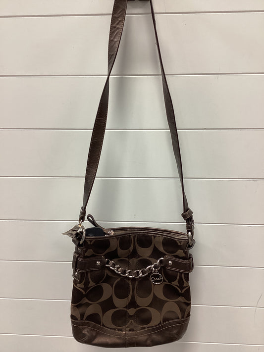 Handbag Designer By Coach In Brown, Size:Medium