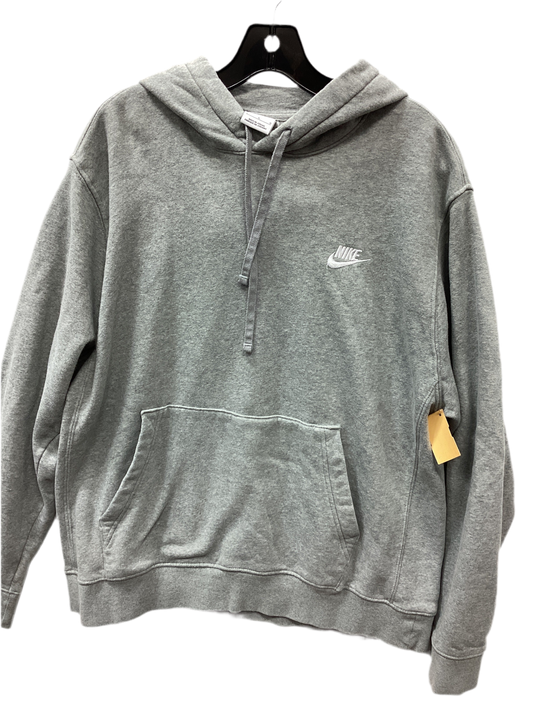 Sweatshirt Hoodie By Nike Apparel In Grey, Size:L