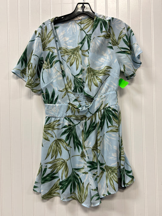 Romper By Peach Love Cream California In Blue, Size:M