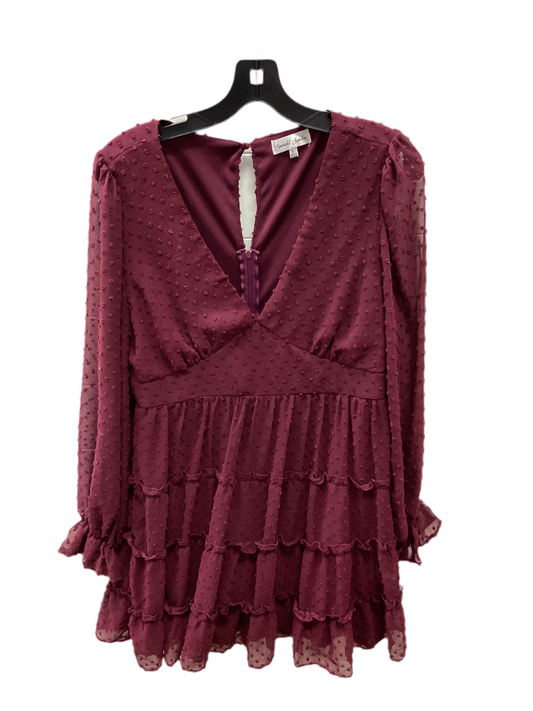 Dress Casual Short By Cmc In Maroon, Size:L