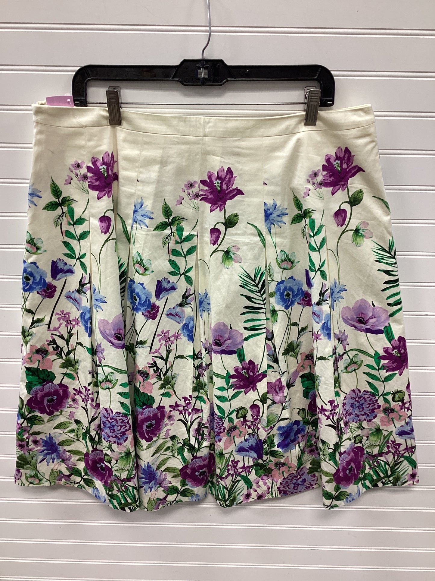Skirt Midi By Talbots In Cream, Size:14