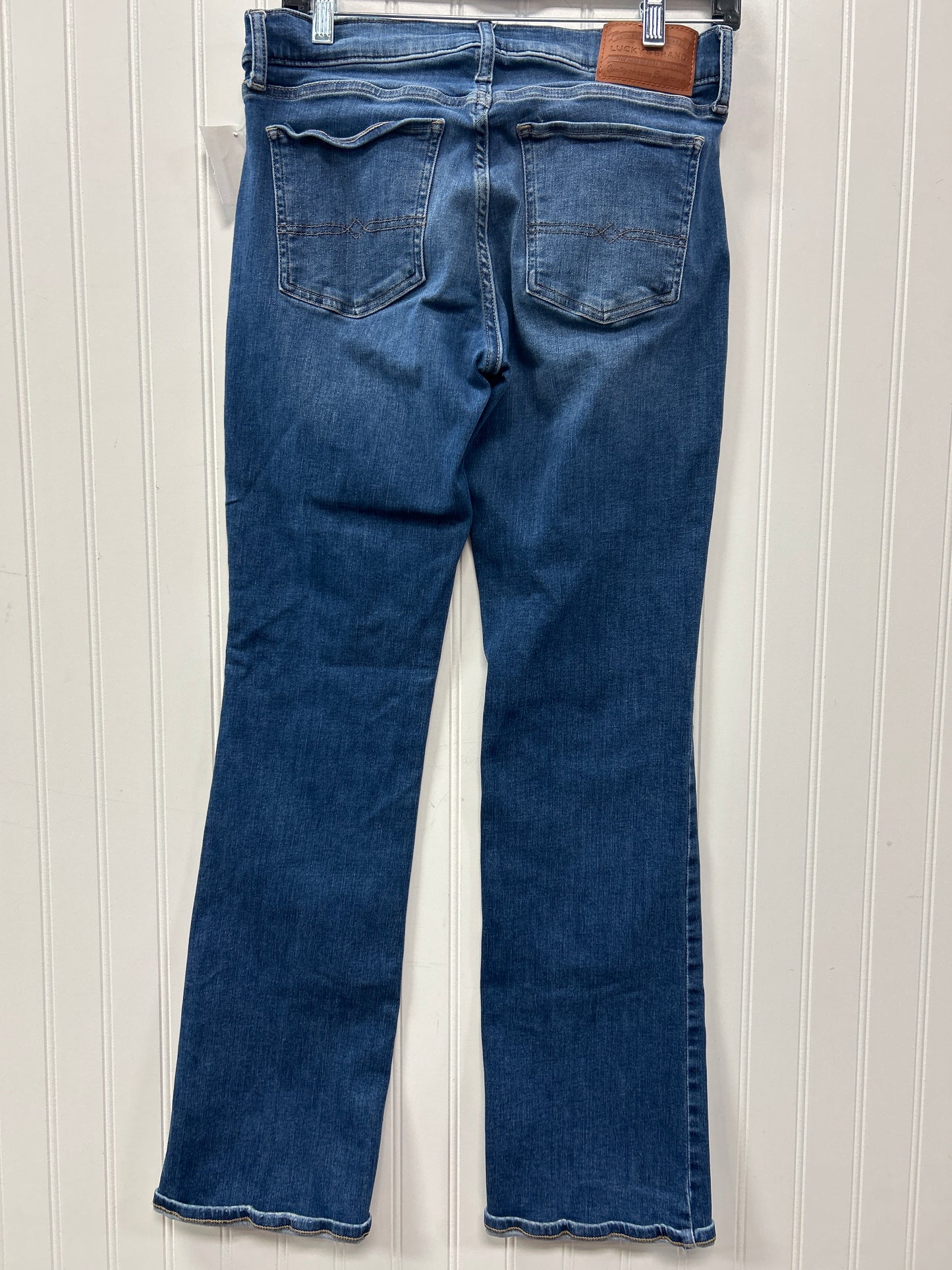 Jeans Boot Cut By Lucky Brand In Blue Denim, Size:6