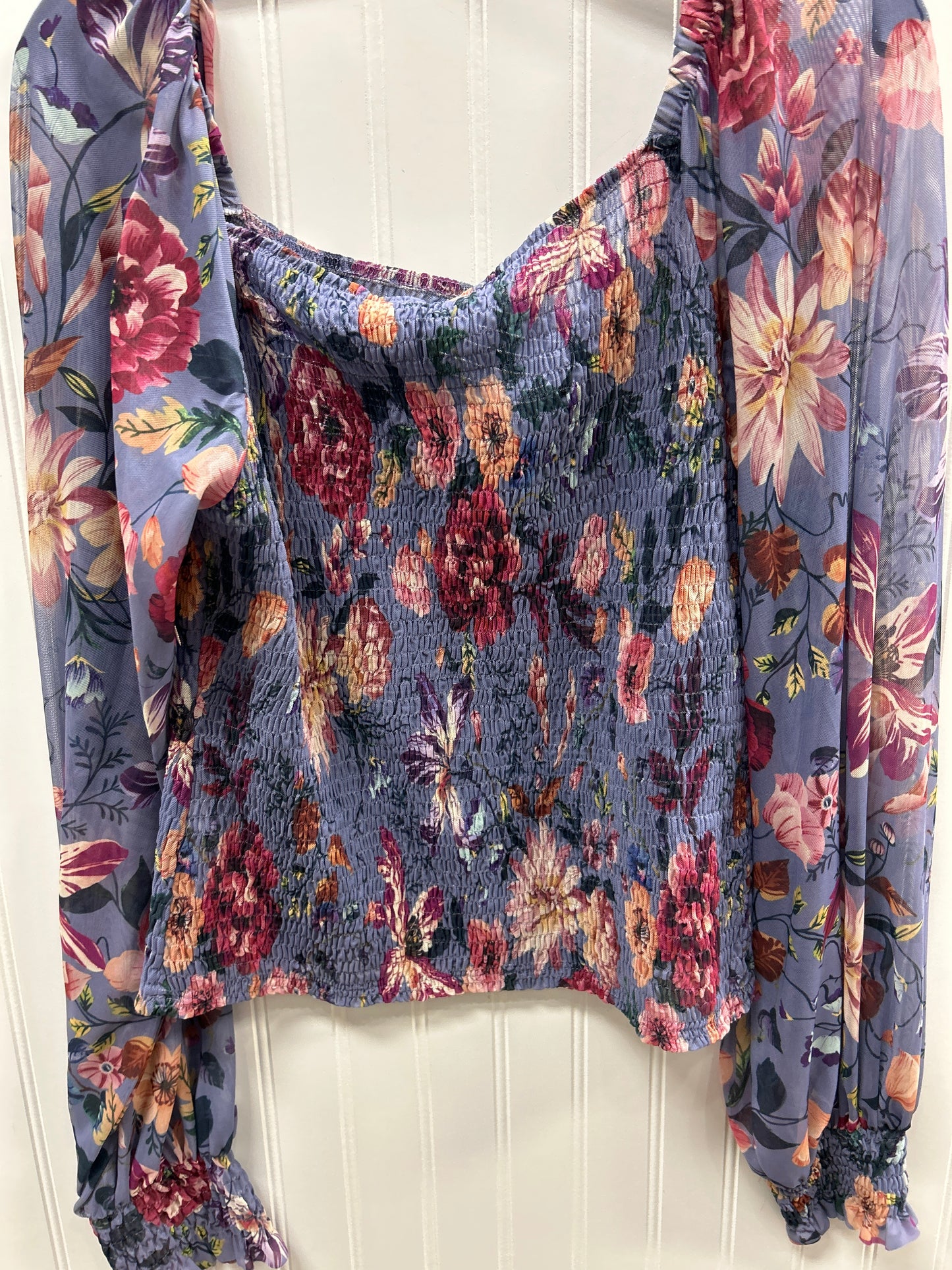 Top Ls By Anthropologie In Floral Print, Size:L