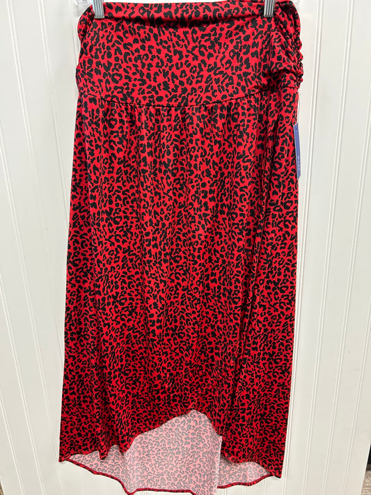 Skirt Maxi By Apt 9 In Red, Size:1X
