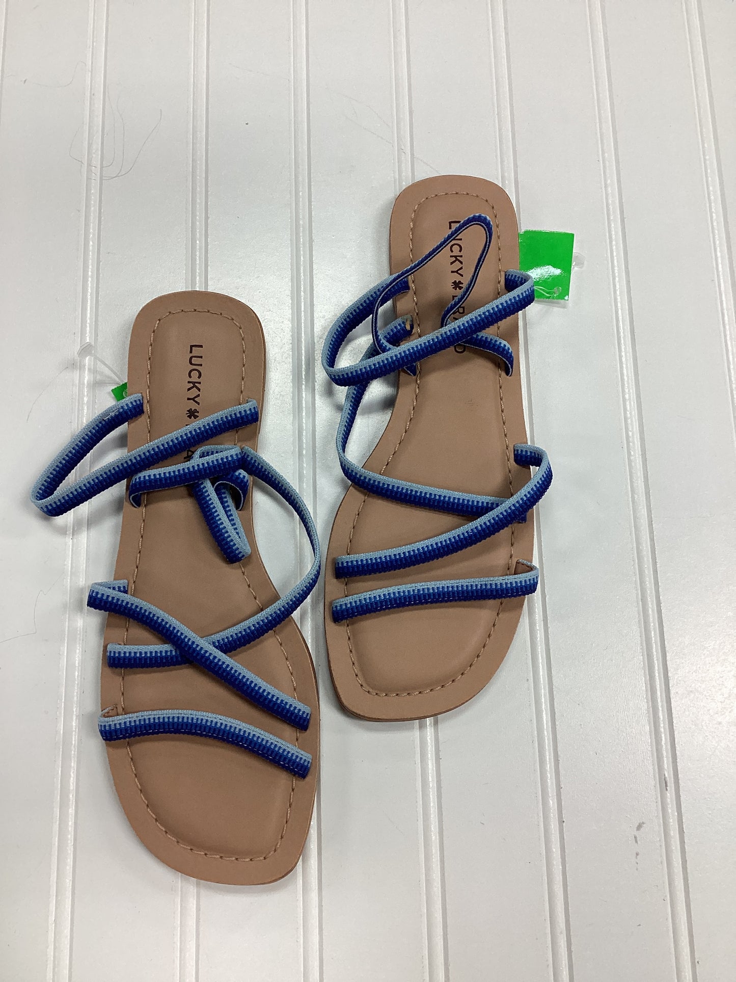 Sandals Flats By Lucky Brand In Blue, Size:7.5 NEW
