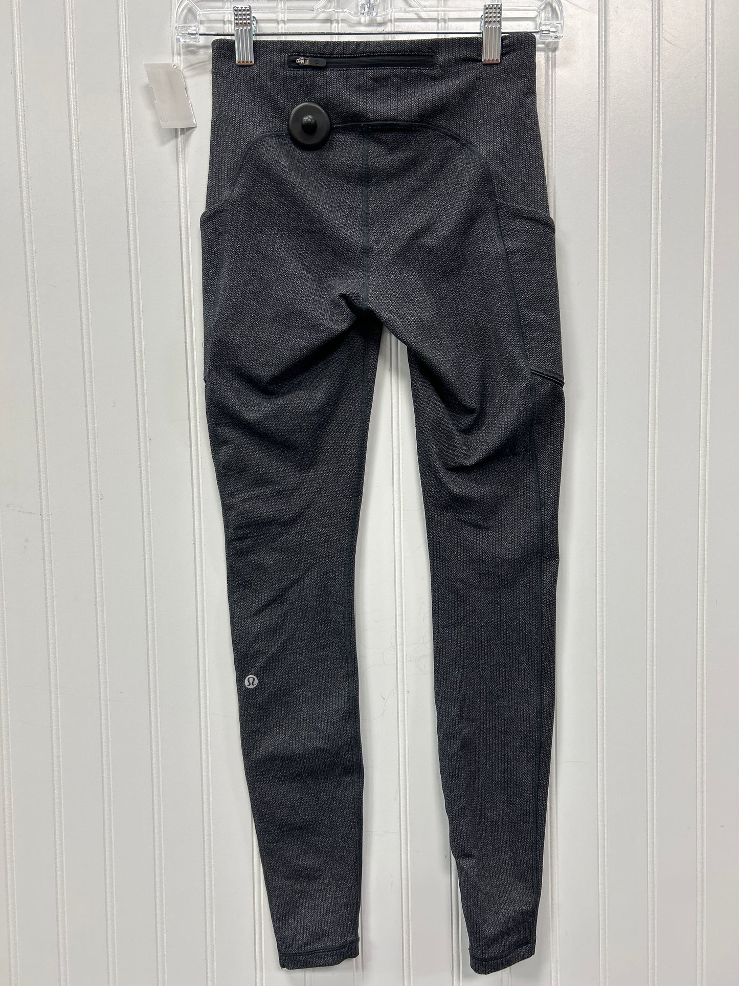 Athletic Leggings By Lululemon In Grey, Size:4