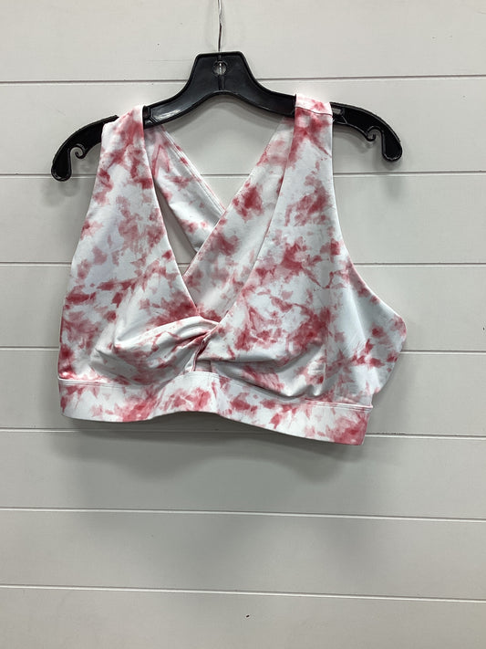 Athletic Bra By Fabletics In Red & White, Size:3X