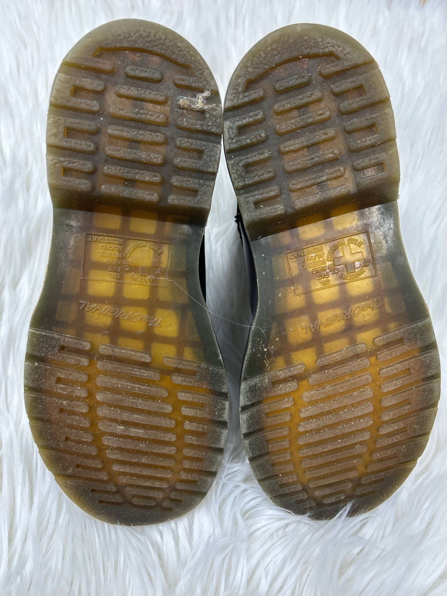Boots Ankle Heels By Dr Martens In Brown, Size:7