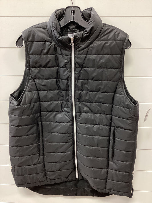 Vest Puffer & Quilted By Chicsoul In Black, Size:1X
