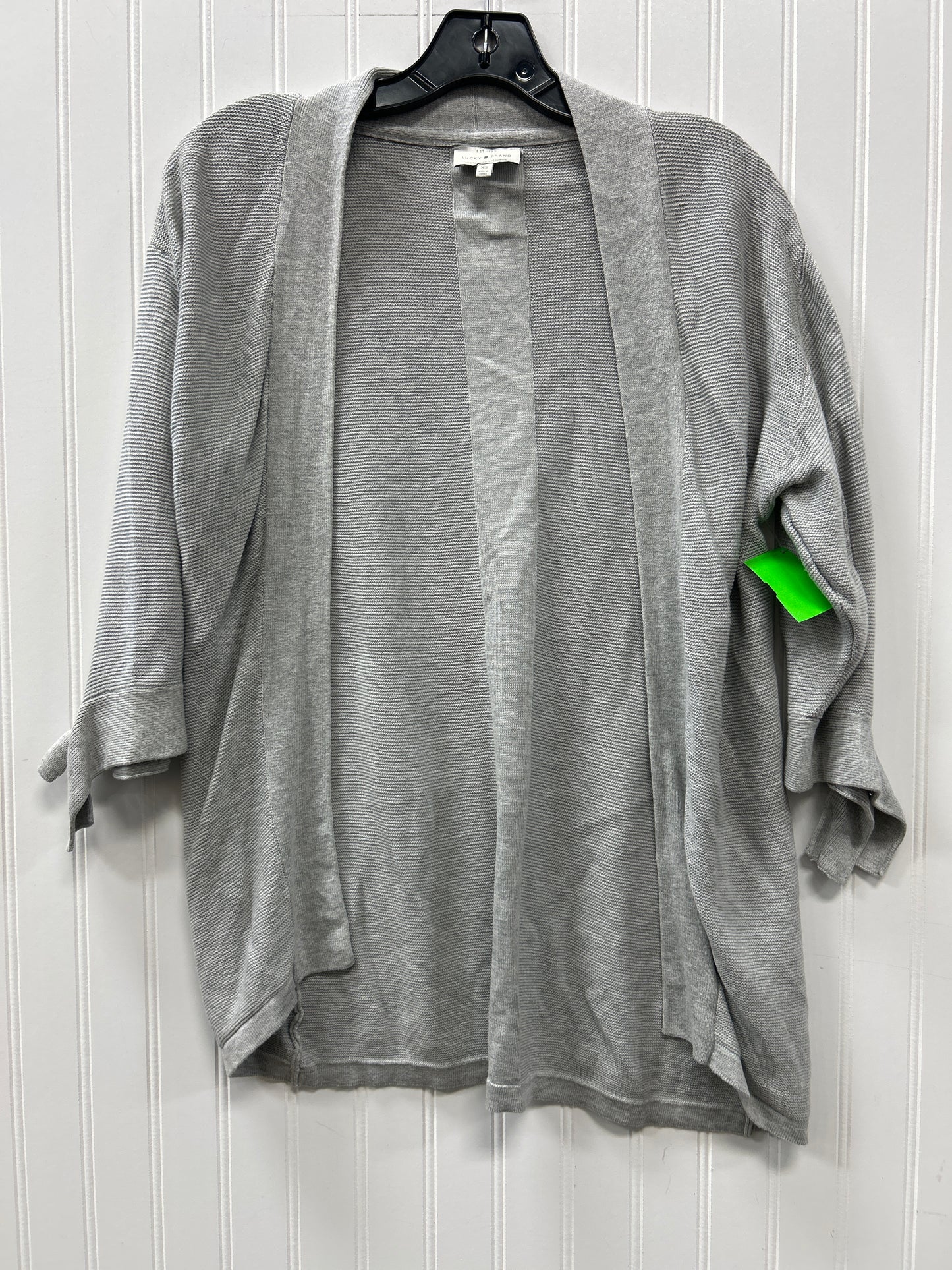 Cardigan By Lucky Brand In Grey, Size:Xs