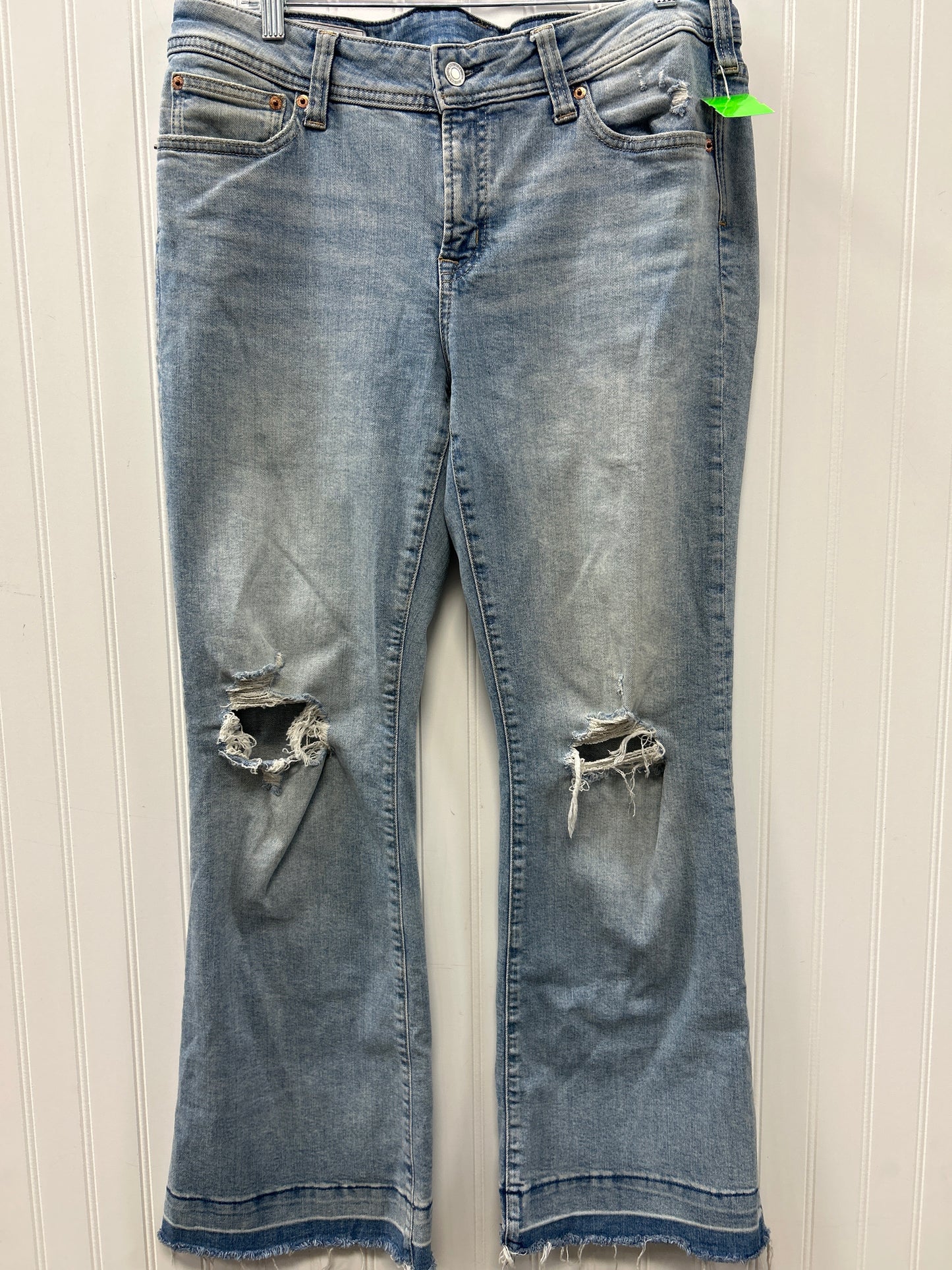 Jeans Flared By Gap In Blue Denim, Size:14