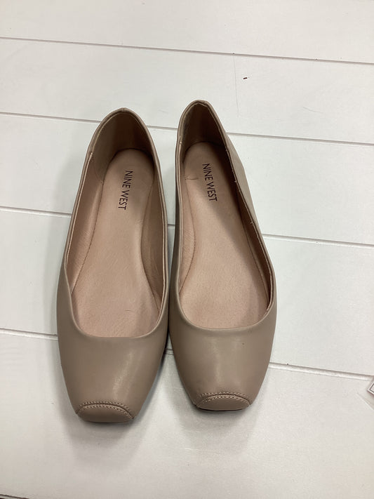 Shoes Flats By Nine West In Tan, Size:6.5