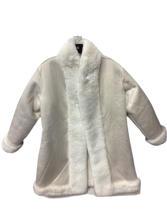 Coat Faux Fur & Sherpa By  Cmc In Cream, Size:M