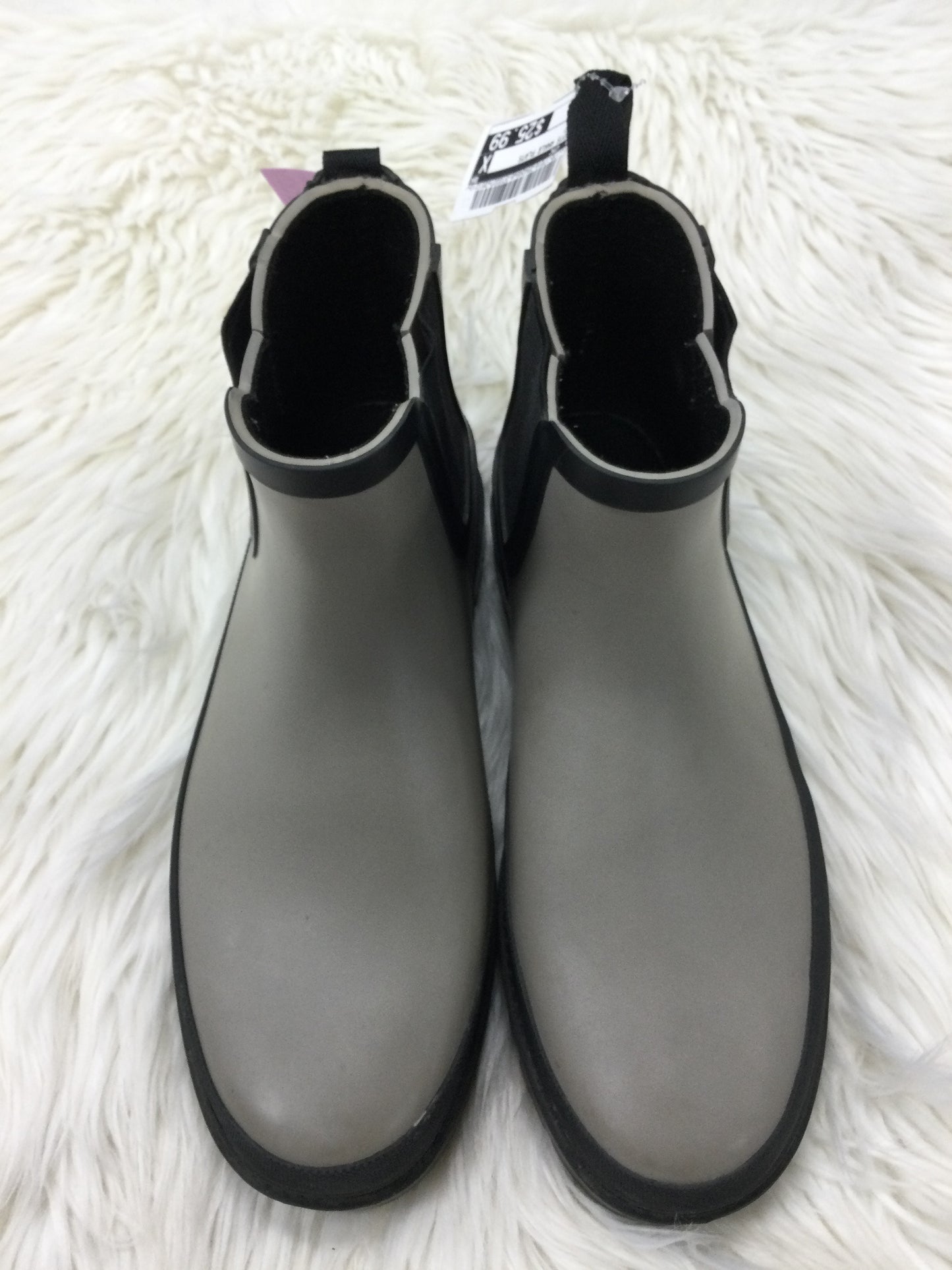 Boots Ankle Flats By Cmc In Grey, Size:8