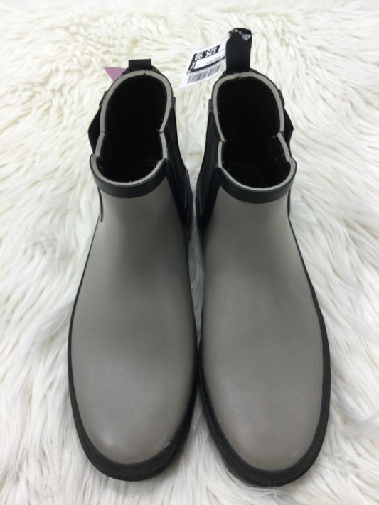 Boots Ankle Flats By Cmc In Grey, Size:8