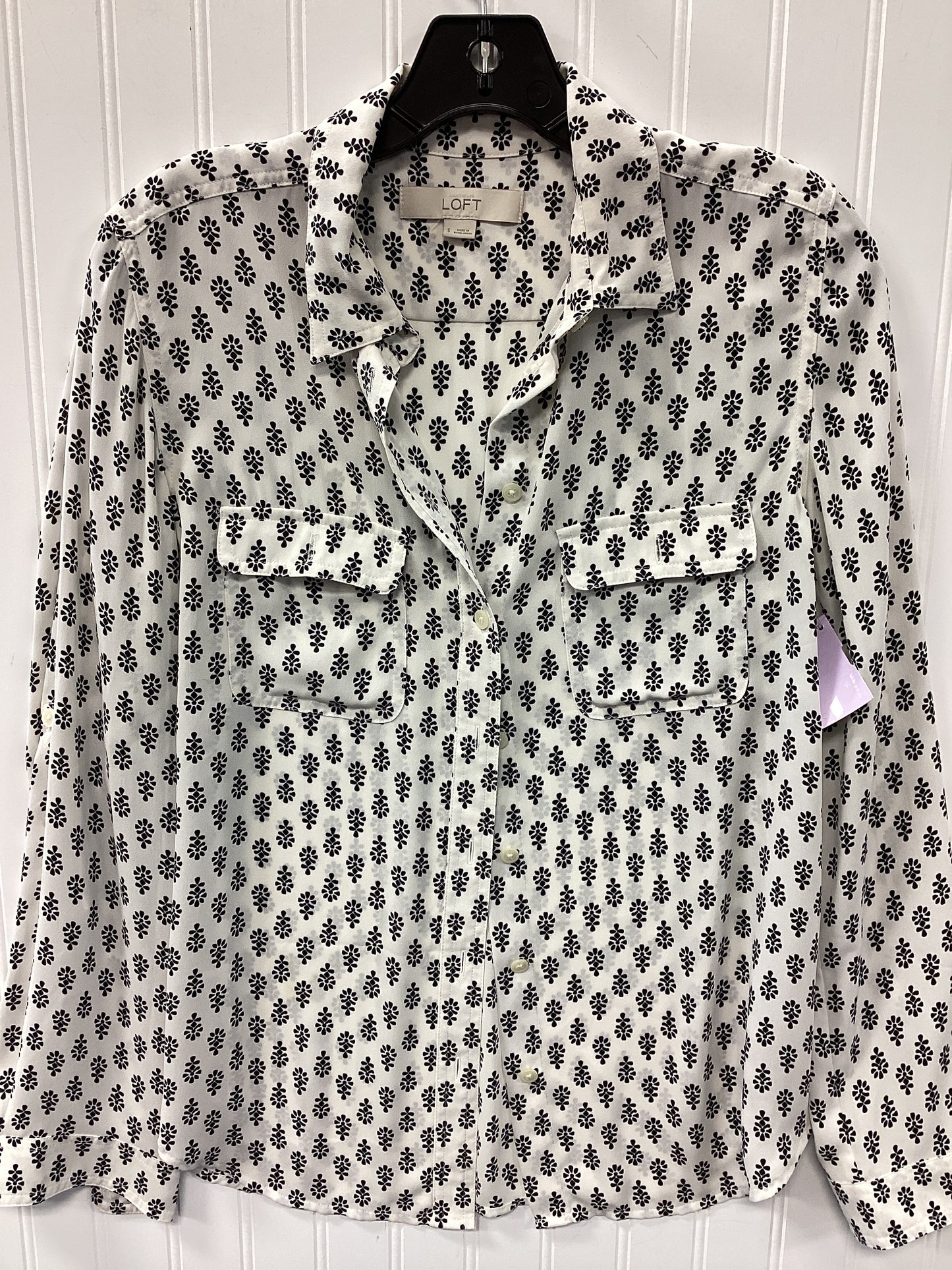 Top Ls By Loft In Cream, Size:S