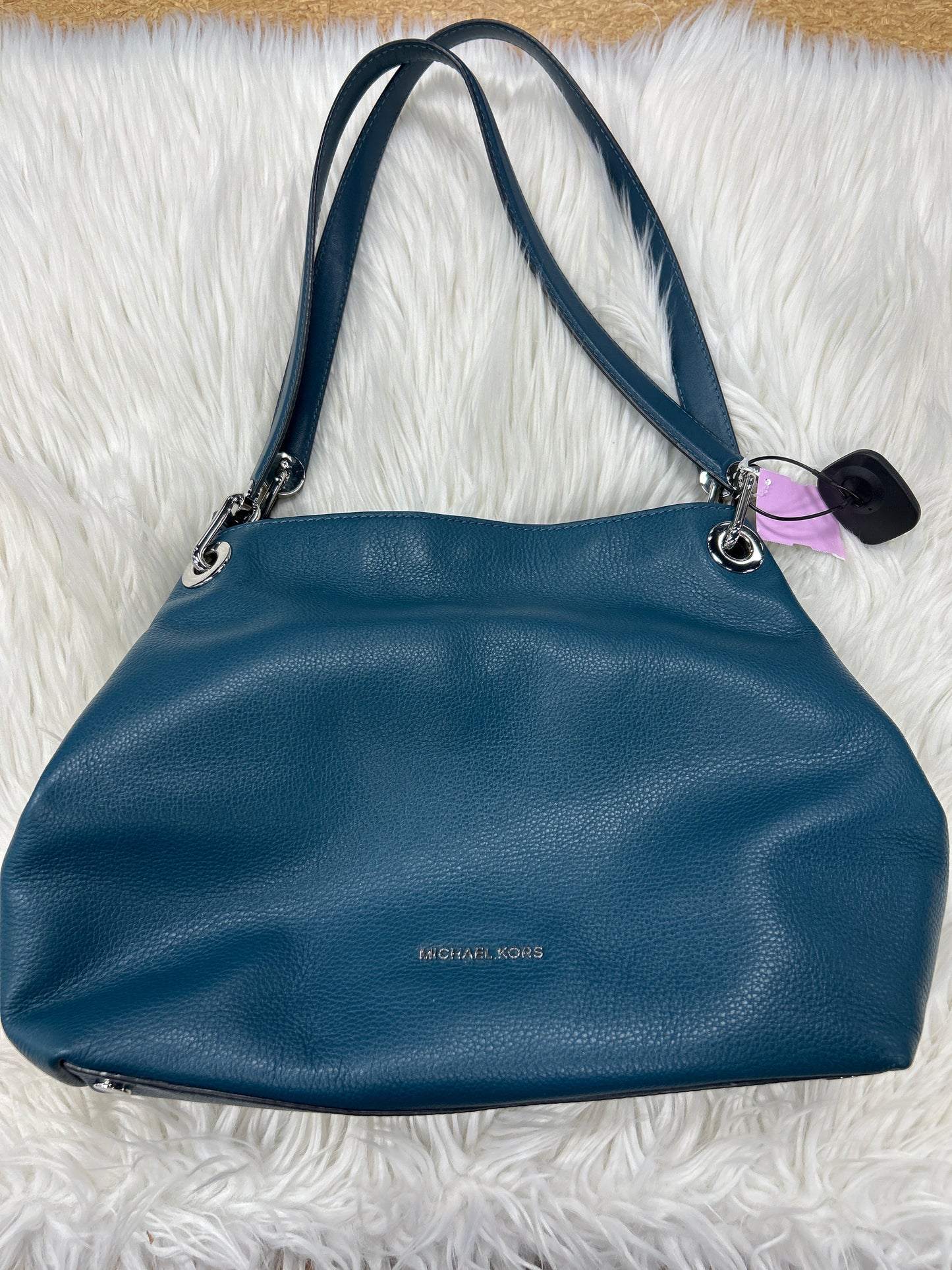 Handbag Designer By Michael Kors In Blue, Size:Medium