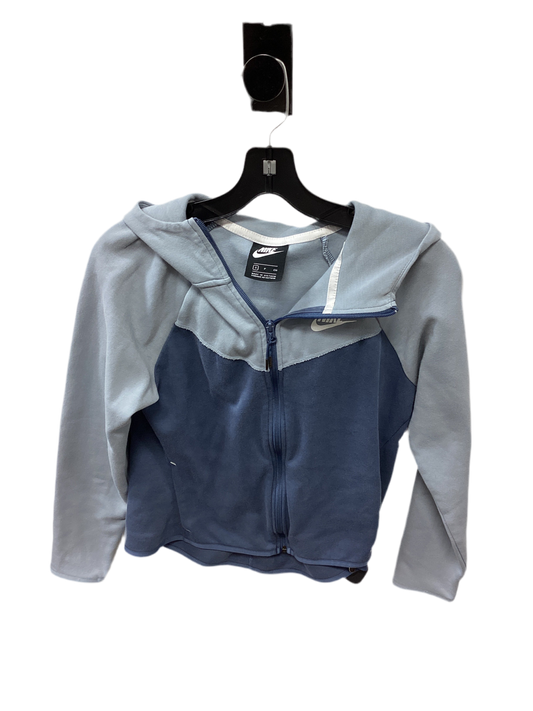 Athletic Jacket By Nike Apparel In Blue, Size:S