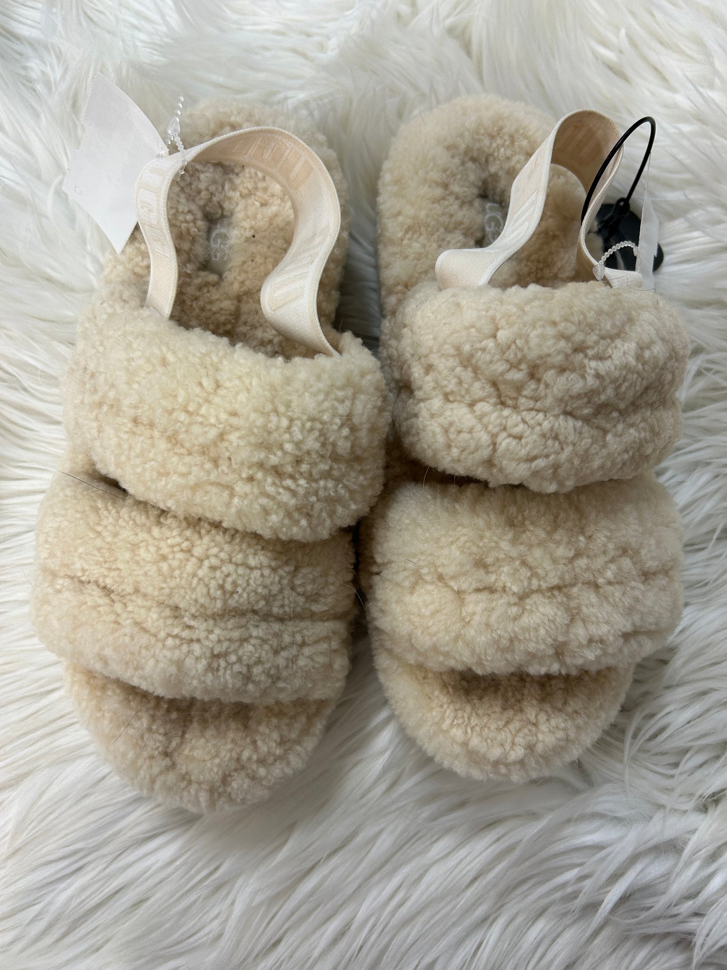 Sandals Designer By Ugg In Cream, Size:8
