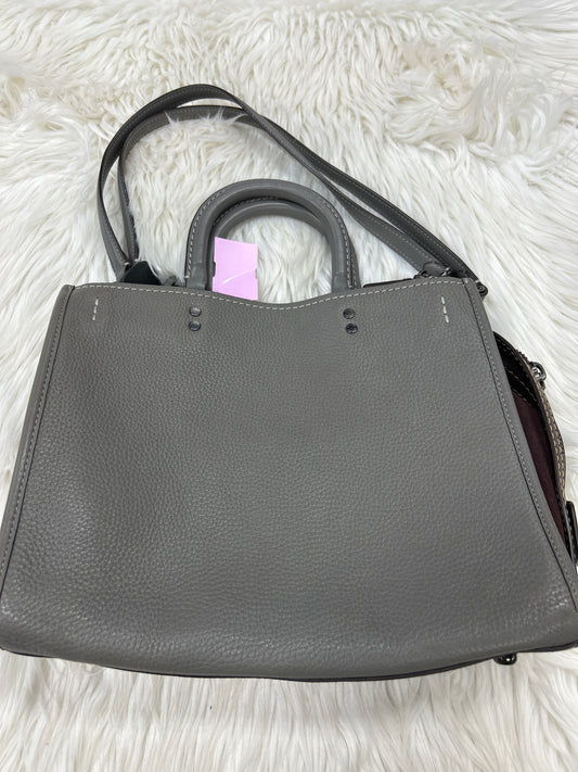 Handbag Designer By Coach In Grey, Size:Large