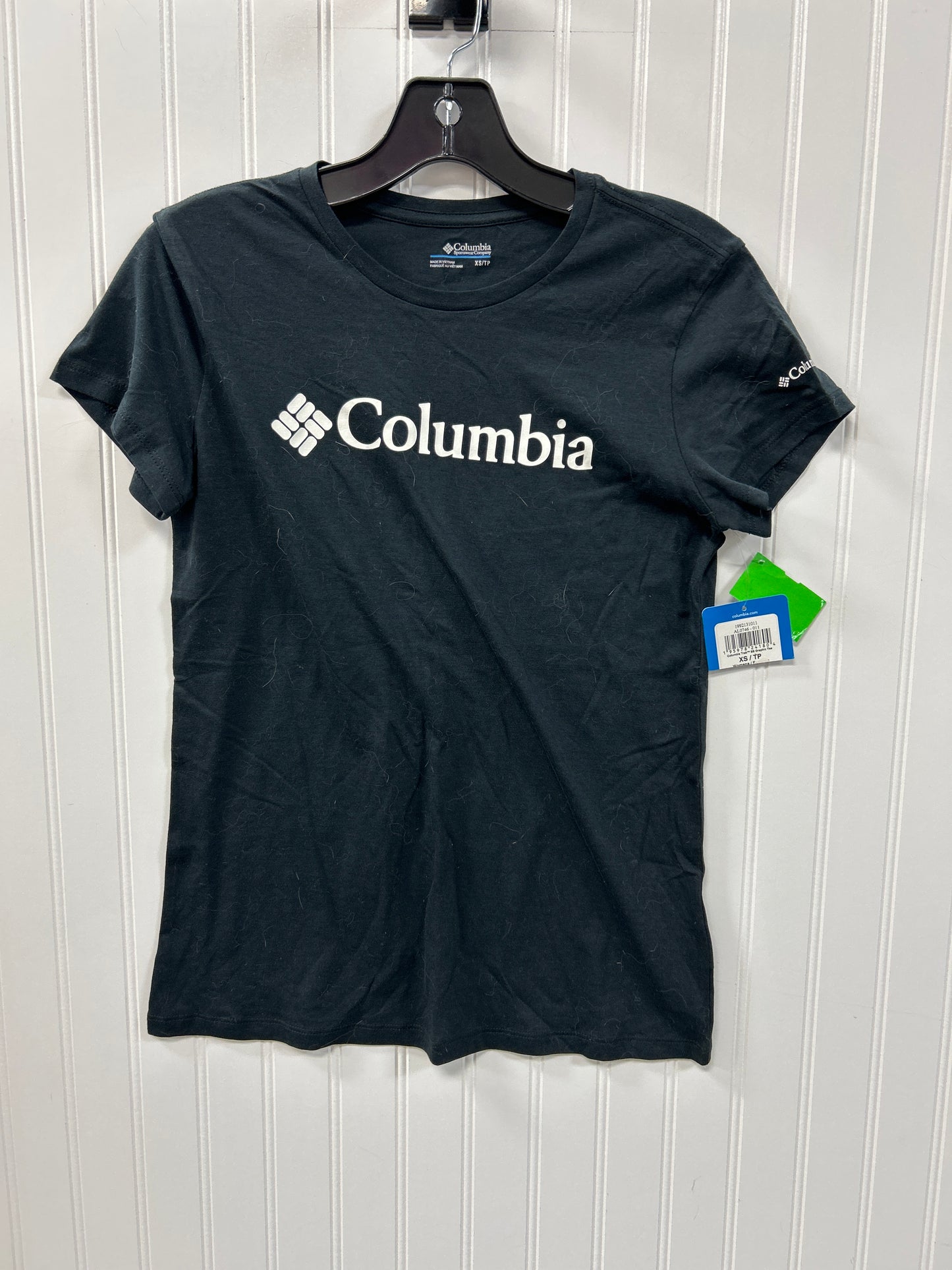 Athletic Top Ss By Columbia In Black, Size:Xs