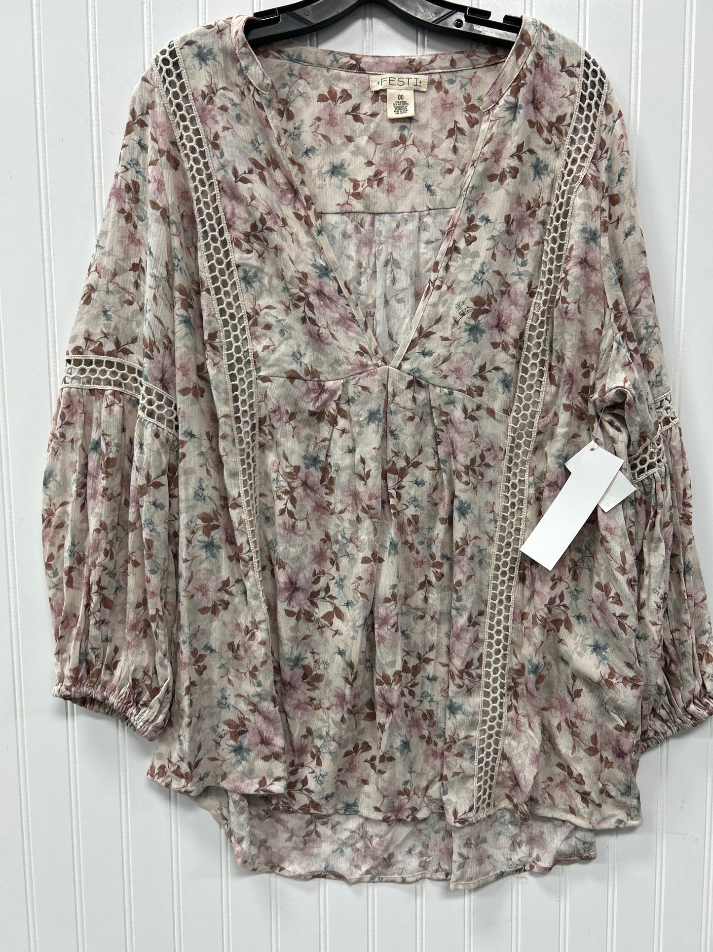 Top Ls By Universal Thread In Orange, Size:S