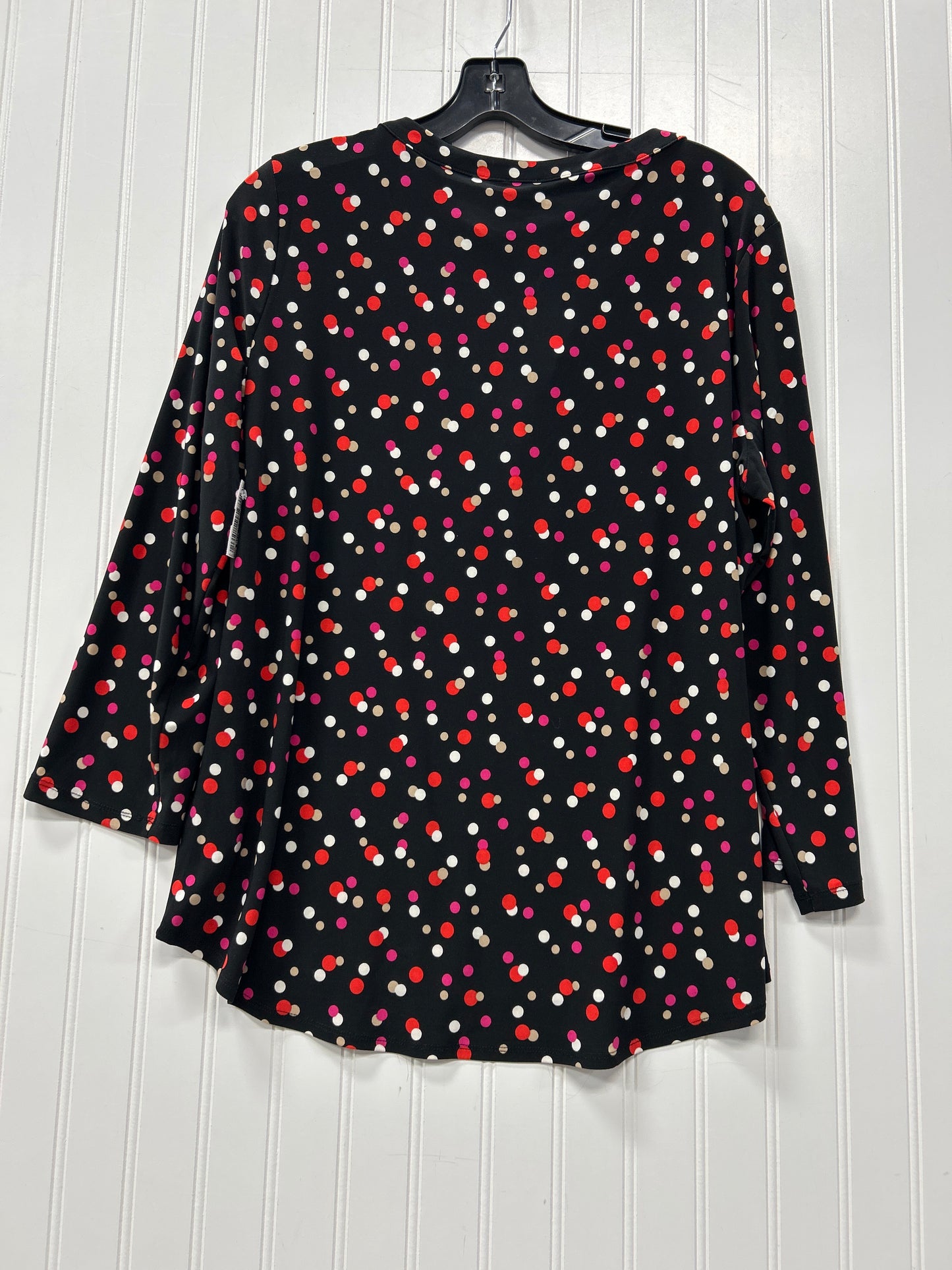 Top Ls By Anne Klein In Black, Size:L