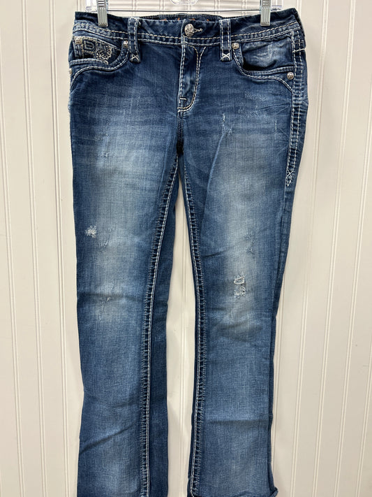 Jeans Boot Cut By Rock Revival In Blue Denim, Size:8
