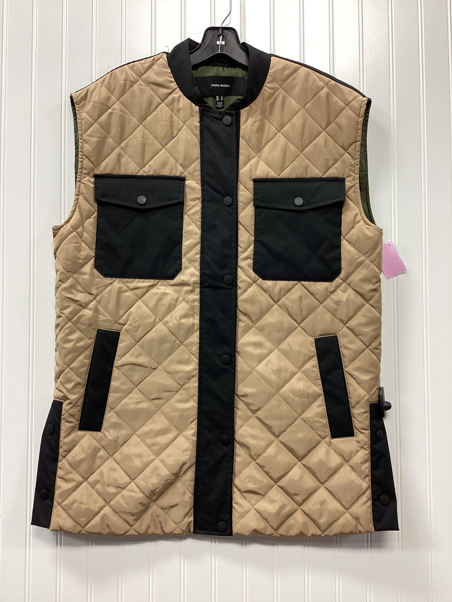 Vest Other By Vero Moda In Tan, Size:M