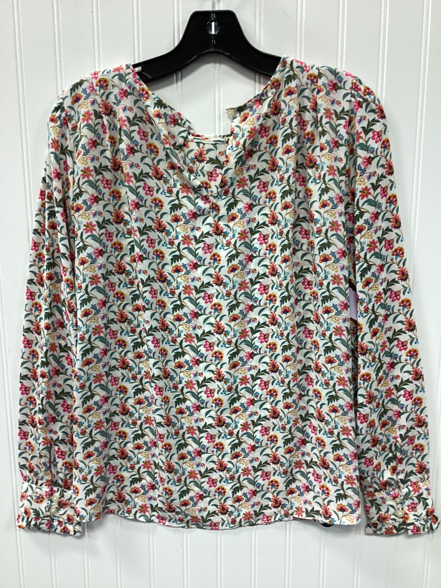 Top Ls By Loft In Floral Print, Size:S
