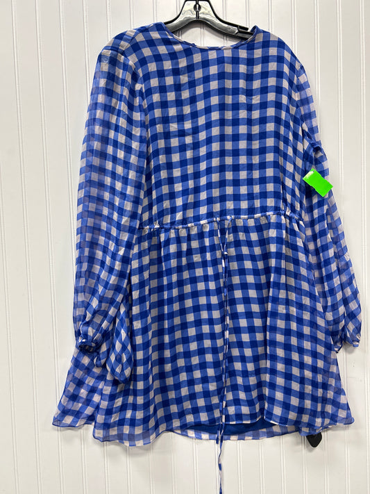 Dress Designer By Diane Von Furstenberg In Blue, Size:12