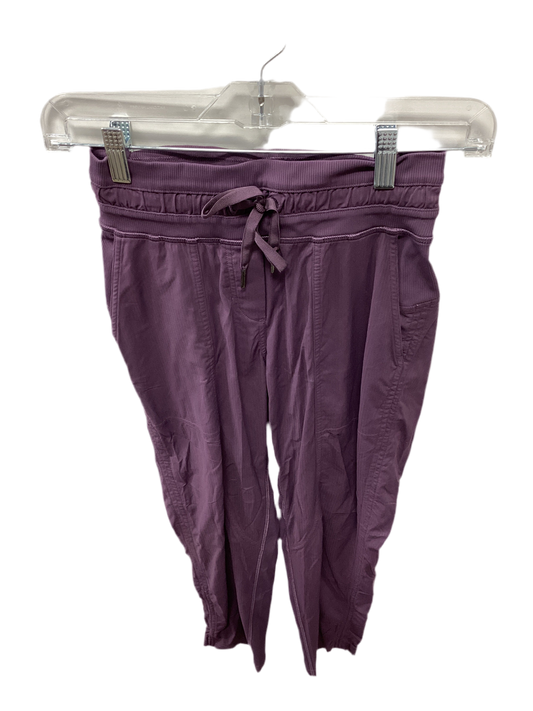 Athletic Pants By Lululemon In Purple, Size:4