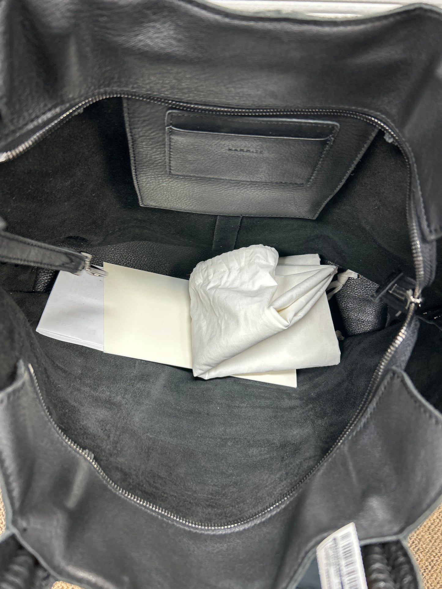 Handbag Leather By Hammitt In Black, Size:Large