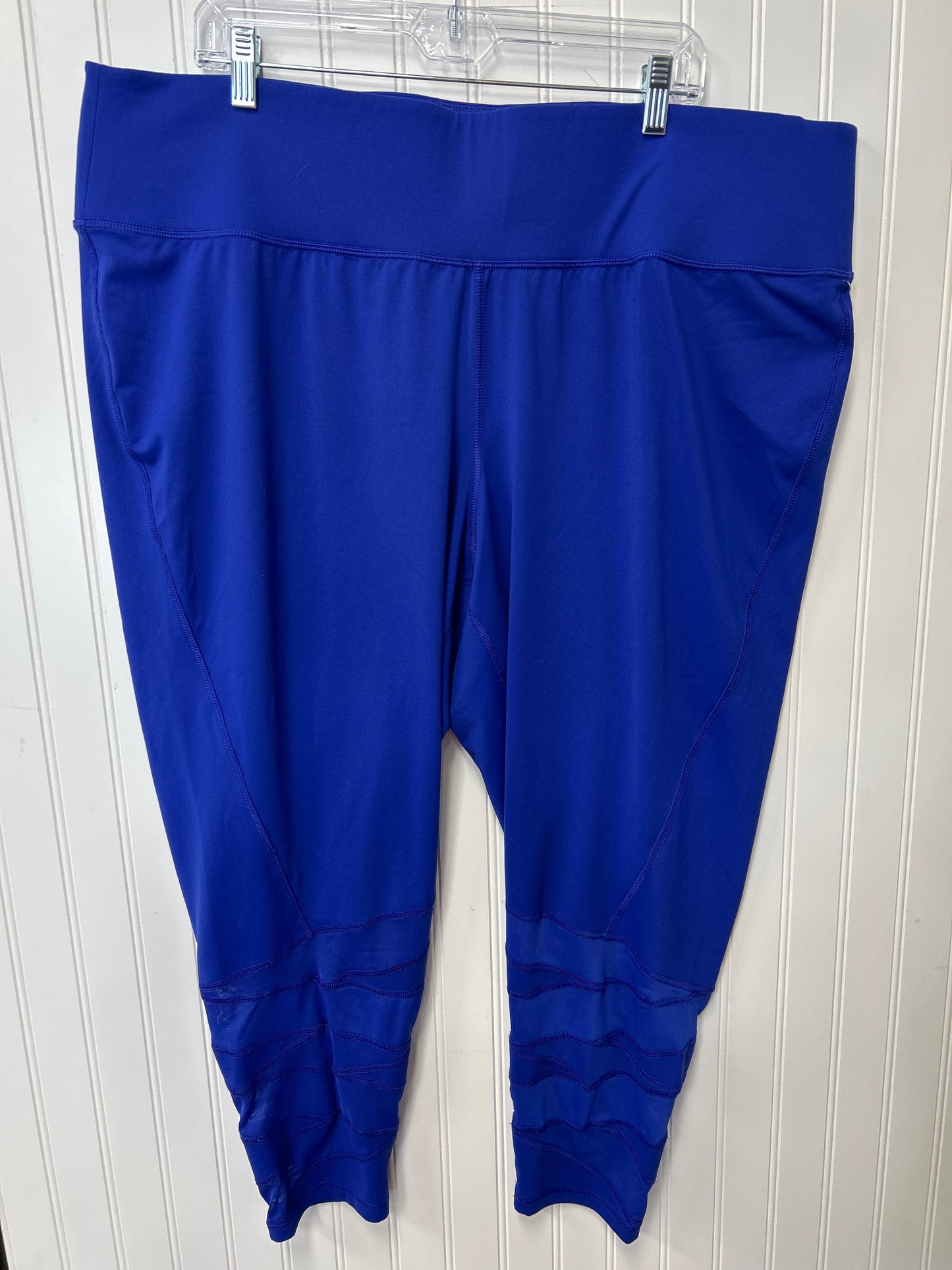 Athletic Leggings By Livi Active In Blue, Size:3X
