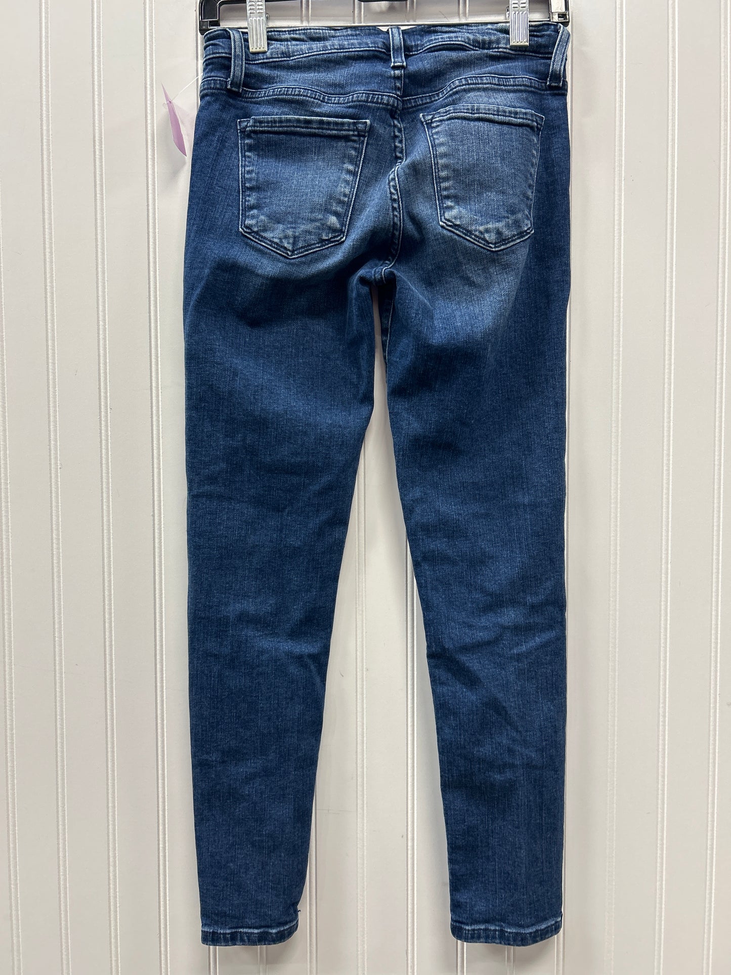 Jeans Skinny By Flying Monkey In Blue Denim, Size:2