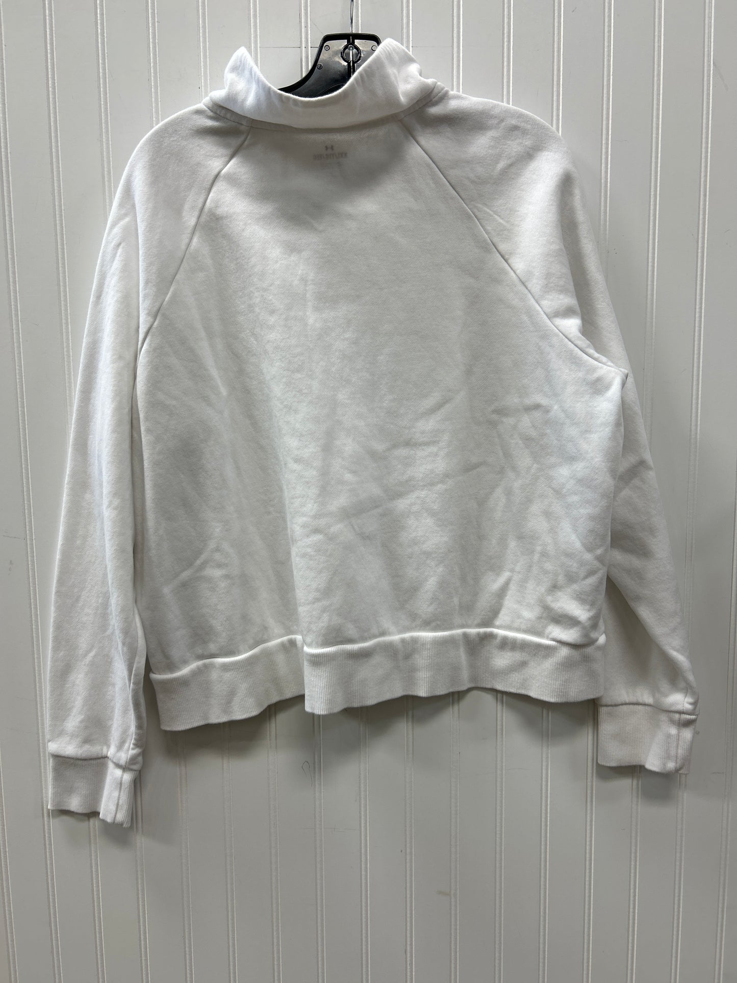 Athletic Sweatshirt Collar By Under Armour In White, Size:1X