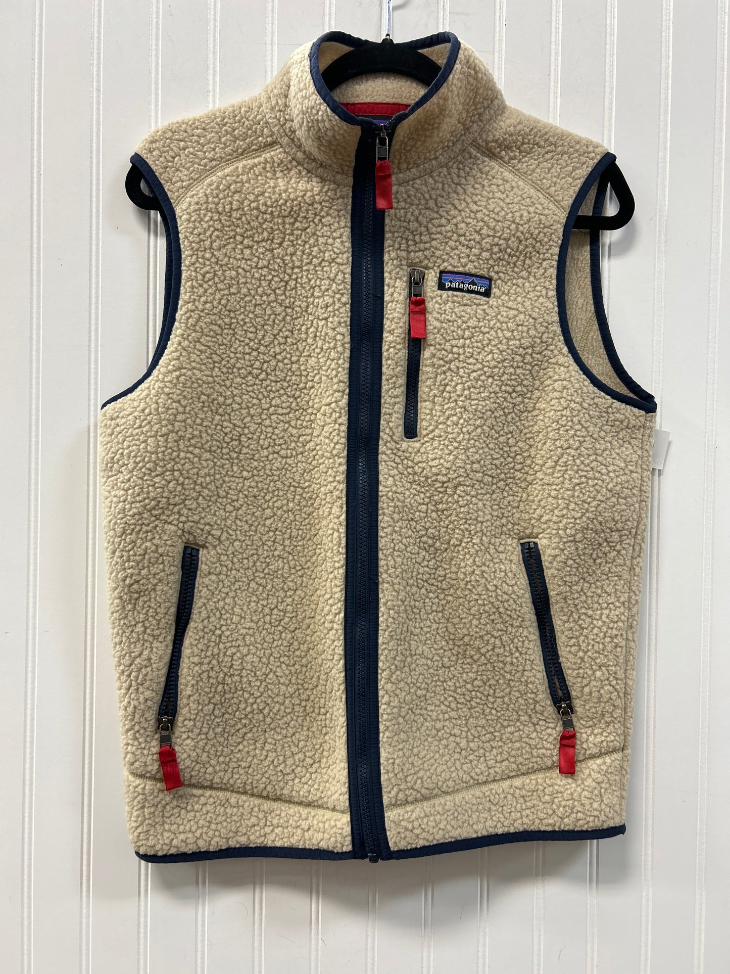 Vest Faux Fur & Sherpa By Patagonia In Cream, Size:M