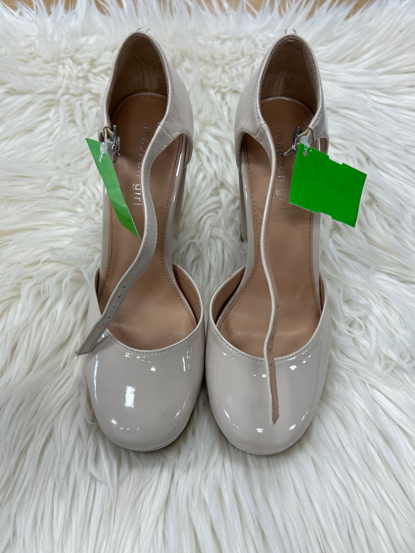 Sandals Heels Block By Madden Girl In Tan, Size:7.5