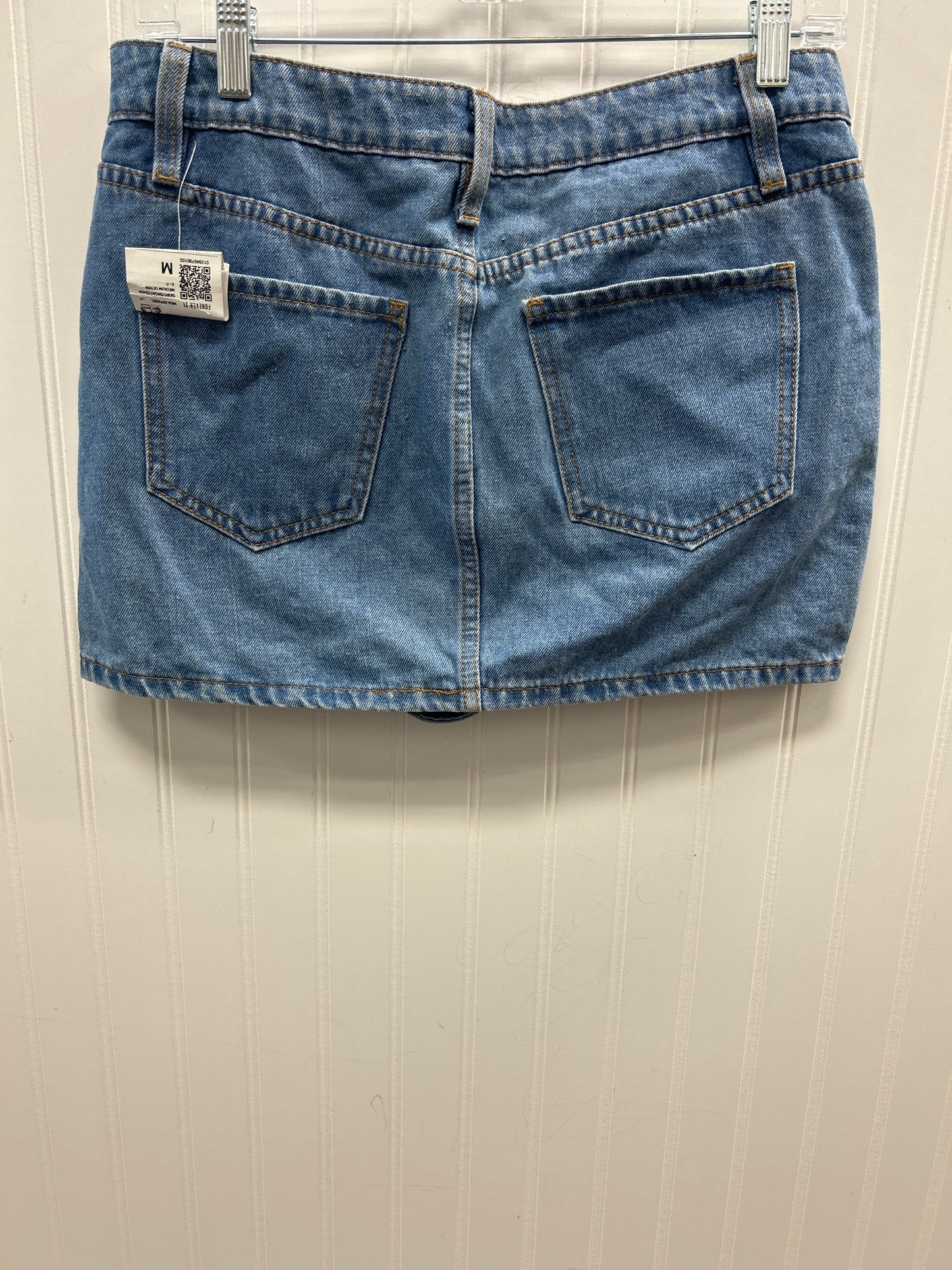 Skirt Mini & Short By Forever 21 In Blue Denim, Size:M